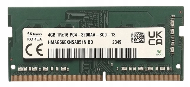 Nowa pamięć RAM DDR4 SK Hynix 4GB 3200MHz 1.2V CL22 1Rx16 HMAG56EXNSA051N