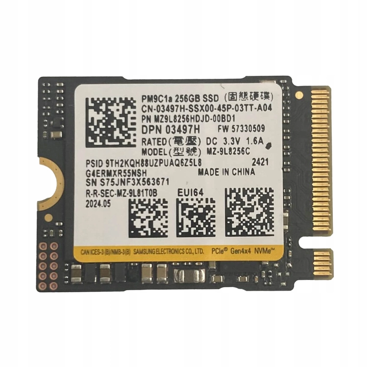 Dysk Samsung PM9C1a 256GB PCle Gen4 x4 NVMe M.2 2230 SSD