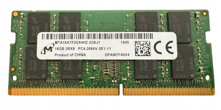 Pamięć RAM DDR4 Micron PC4-2666 16 GB SO-DIMM