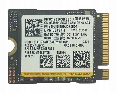 Dysk Samsung PM9C1a 256GB M.2 2230 NVMe PCIe 4.0 Gen4x4 SSD